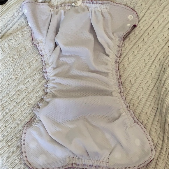 Applecheeks brand swim diaper in plum. Size 2. - Picture 3 of 5